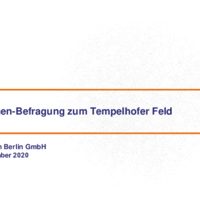 Tempelhofer Feld - Besucher*innenmonitoring 2020